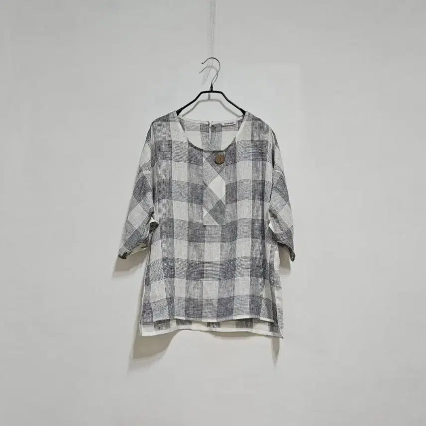 [BUNJANG] Marie Claire 100% Linen Blouse / 마리끌레르 린넨100 블랏