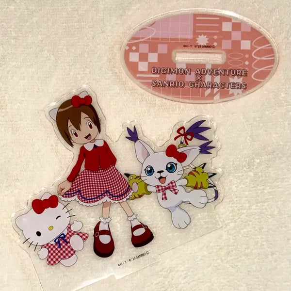 [BUNJANG] Digimon Adventure x Sanrio Collaboration Nari Gatomon & Hello Kitty Acrylic Stand / 디지몬 어드벤처 산리오 콜라보 아크릴 스탠드 나리 가트몬 헬로키티