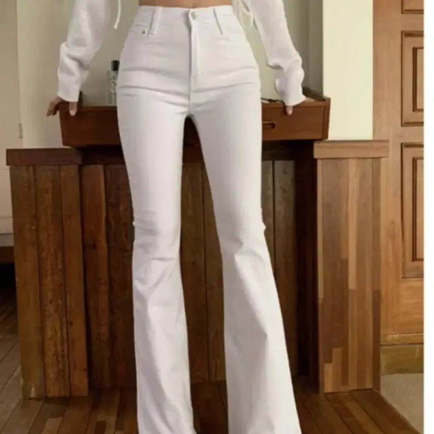 [BUNJANG] Look at Min High-Waist Bootcut Cow Pants / 룩앳민 하이웨스트 부츠컷 카우 팬츠(단종상품
