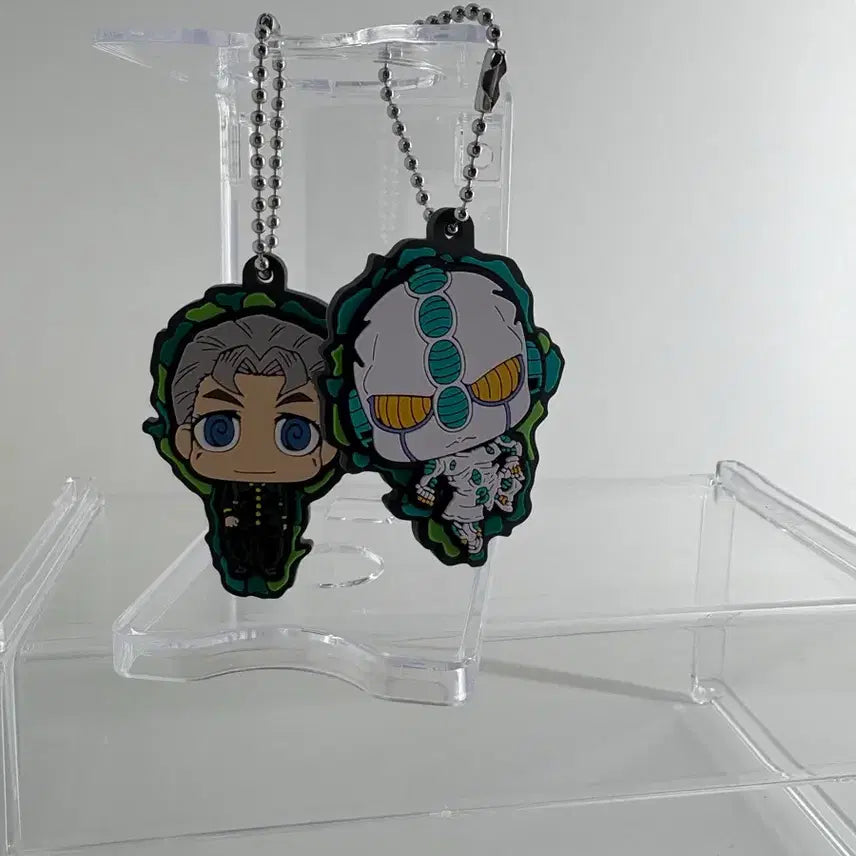 [BUNJANG] JoJo's Bizarre Adventure Koichi Echoes Rubber Keychain Bundle Set Unsealed / 죠죠의 기묘한 모험 코이치, 에코즈 러버키링 일괄 개봉