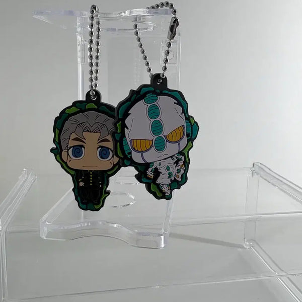 [BUNJANG] JoJo's Bizarre Adventure Koichi Echoes Rubber Keychain Bundle Set Unsealed / 죠죠의 기묘한 모험 코이치, 에코즈 러버키링 일괄 개봉