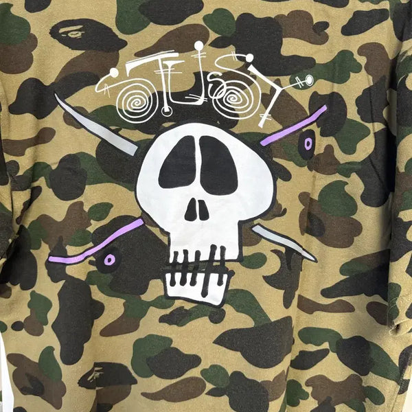 [BUNJANG] BAPE x Stussy 30th Anniversary Camo T-Shirt / 베이프 x 스투시 30주년 카모 반팔
