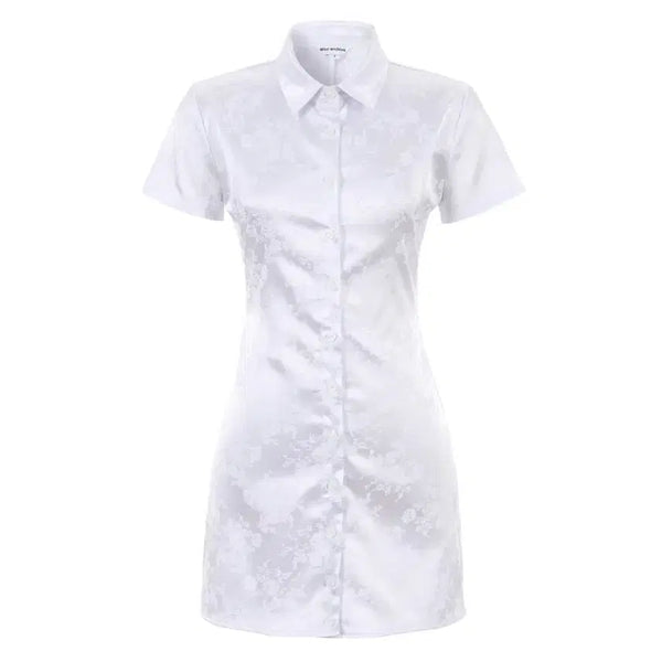 [BUNJANG] WSC Archive Jacquard Shirt Dress / wsc 아카이브 자카드 셔츠 원피스