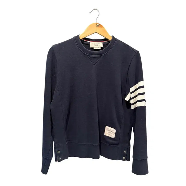 [BUNJANG] Thom Browne Diagonal Navy Sweatshirt Size 2 / 2 / 톰브라운 사선 네이비 맨투맨