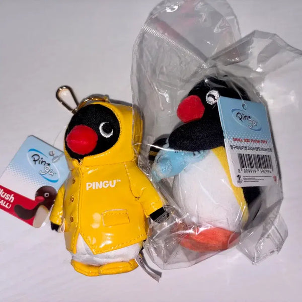 [BUNJANG] Pingu Bundle Set 'Pingu in the City' Raincoat Keyring & Fish Bag Charm / 일괄) 핑구 인형 CGV 우비 키링 물고기 가방 걸이 뽑기 pingu