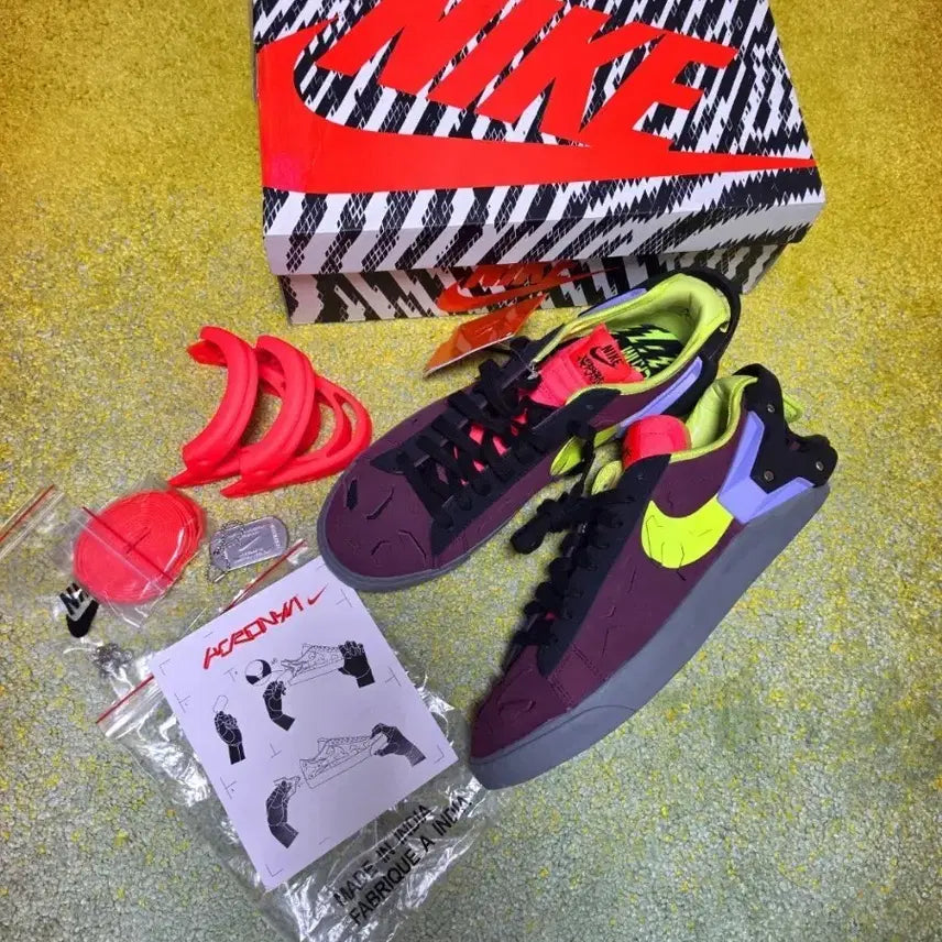 [BUNJANG] Nike x Acronym Blazer Low Night Maroon / 나이키 x 아크로님 블레이저 로우 나이트 마룬