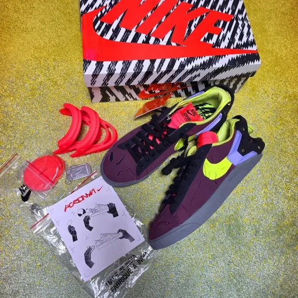 [BUNJANG] Nike x Acronym Blazer Low Night Maroon / 나이키 x 아크로님 블레이저 로우 나이트 마룬