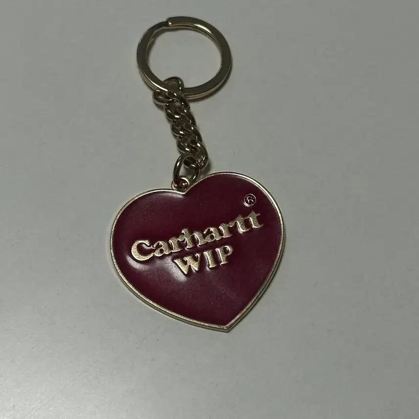 [BUNJANG] Carhartt WIP Heart Keychain Red / 칼하트 WIP 하트 키체인 레드
