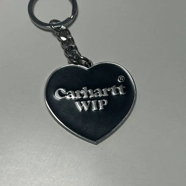 [BUNJANG] Carhartt WIP Heart Keychain Black / 칼하트 WIP 하트 키체인 블랙