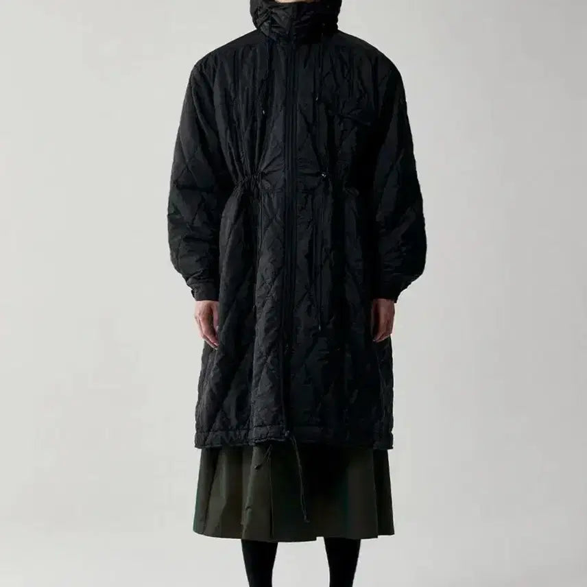 [BUNJANG] Detachable Hood Quilting Jacket - Black / 디테쳐블 후드 퀼팅 자켓 - 블랙 패딩 롱패딩 OS FREE