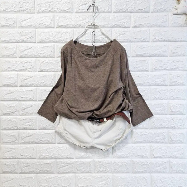 [BUNJANG] Round Neck T-Shirt / 라운드넥 티셔츠