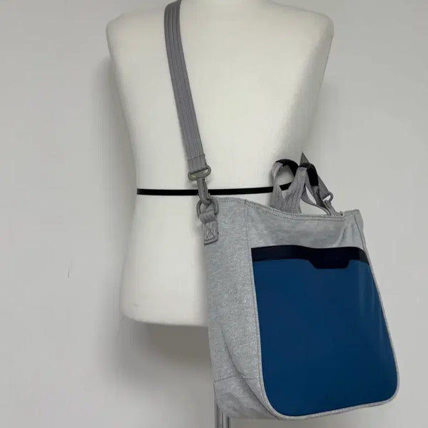 [BUNJANG] Beanpole Shoulder Bag Blue/Gray / 빈폴 숄더백 블루/그레이