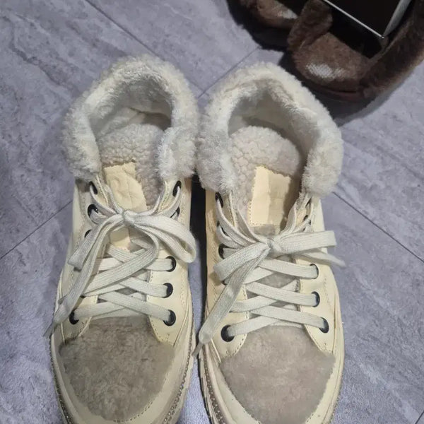 [BUNJANG] Barbara Sneakers Ivory Lined / 바바라 스니커즈