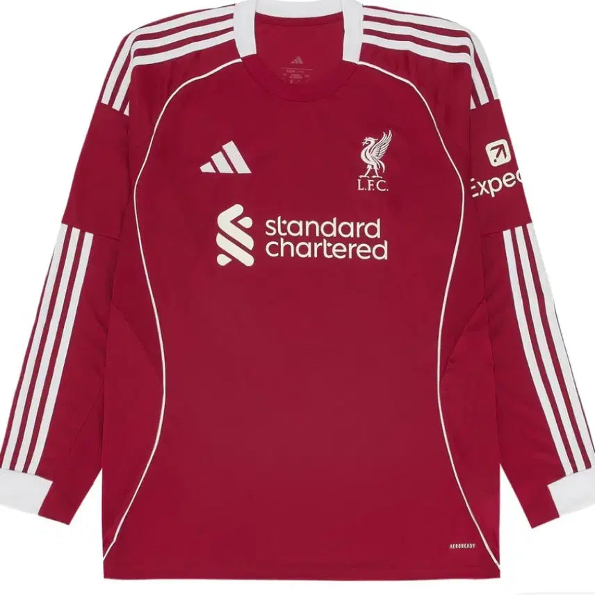 [BUNJANG] Liverpool 2025-2026 Home Long Sleeve Jersey Isaac #9 / 25-26 리버풀 홈 유니폼 긴팔 롱슬리브