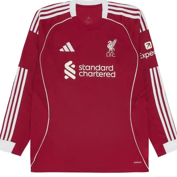 [BUNJANG] Liverpool 2025-2026 Home Long Sleeve Jersey Isaac #9 / 25-26 리버풀 홈 유니폼 긴팔 롱슬리브
