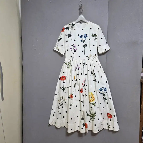 [BUNJANG] Flower Pattern Feminine Dress / 플라워 여성스런 원피스 n6520