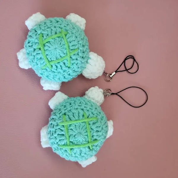 [BUNJANG] Handmade Knitted Turtle Bag Charm / 거북이 가방키링