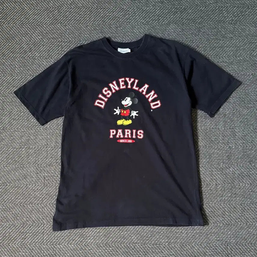 [BUNJANG] 90s Disneyland Paris Mickey Mouse Graphic T-Shirt (Navy, Size 105-108) / 90s 디즈니랜드 PARIS 미키마우스 빈티지 티셔츠 (105-108)