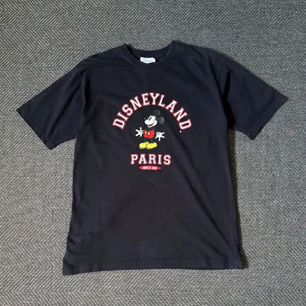 [BUNJANG] 90s Disneyland Paris Mickey Mouse Graphic T-Shirt (Navy, Size 105-108) / 90s 디즈니랜드 PARIS 미키마우스 빈티지 티셔츠 (105-108)