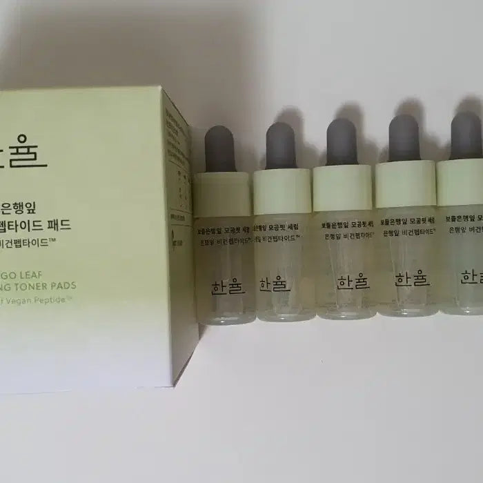 [BUNJANG] Hanyul Birch Moisture Pore Tightening Pad + Pore Fit Serum 42ml / 한율 보들은행잎 모공수축 패드 + 모공핏 세럼 42ml