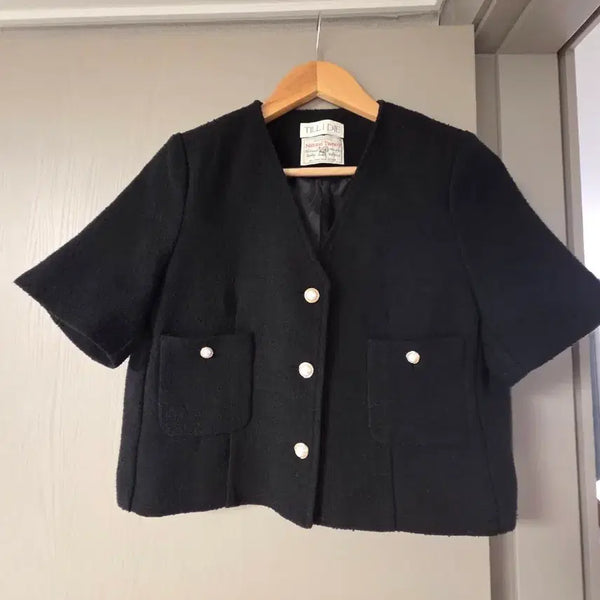 [BUNJANG] Till & Die Pearl Button Jacket Black / 틸앤다이 자켓 블랙