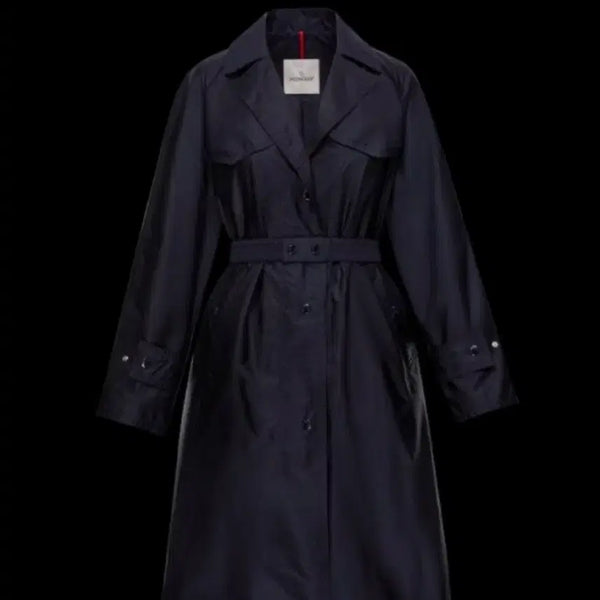 [BUNJANG] Moncler Rutilicus Trench Coat Black (Prada Fabric) Size 55-66 / 몽클레르 루틸리커스 트렌치 코트 블랙 (프라다원단) 55-66반
