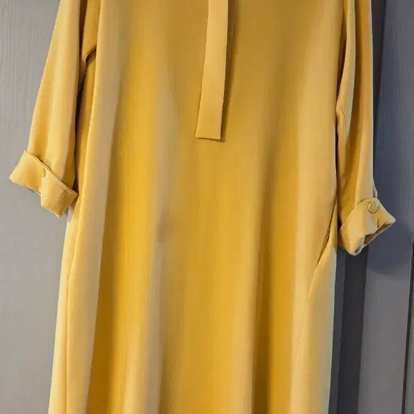 [BUNJANG] Lettbye T Mustard Long Dress / 레트바이티 머스타드원피스