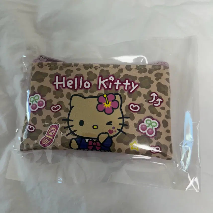 [BUNJANG] Hello Kitty Leopard Print Pouch / 헬로키티 레오파드 무늬 파우치