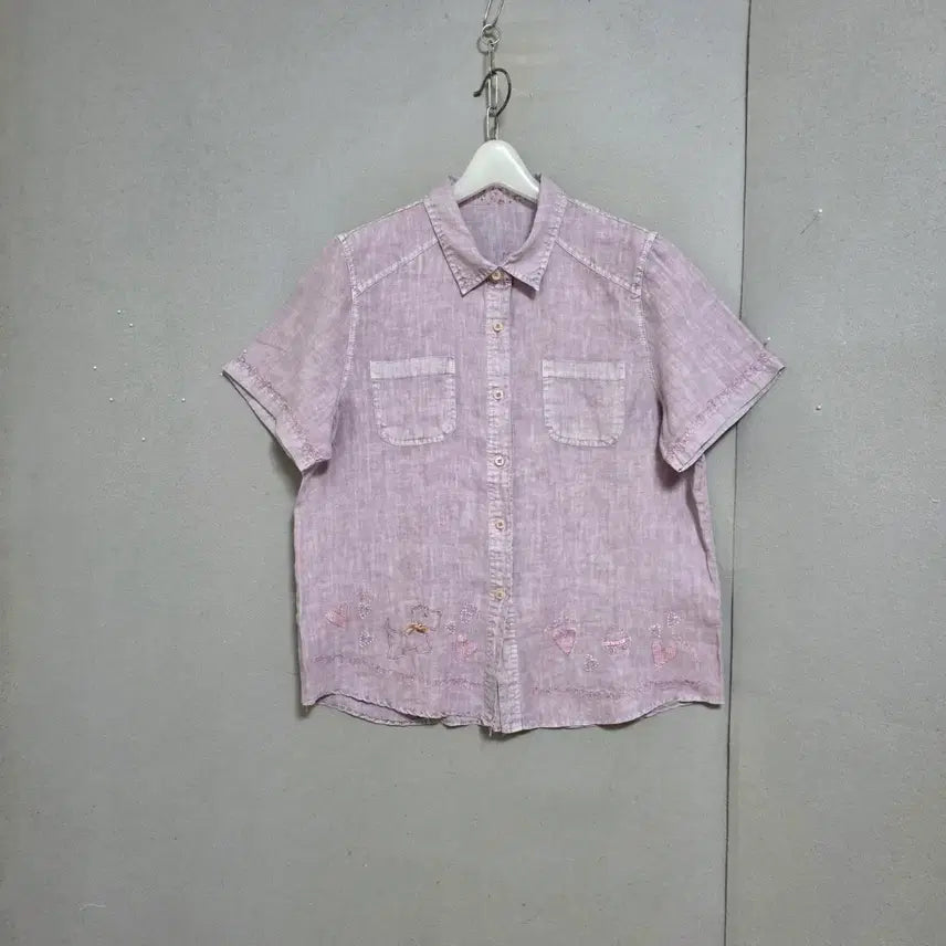 [BUNJANG] Linen Washed Blouse (Size F) / 물빠짐 워싱 린넨 블라우스 F  n6538