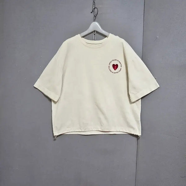 [BUNJANG] United Colors of Benetton Boxy Fit Round Neck T-Shirt / 베네통 박시핏 라운드 티셔츠 n6540