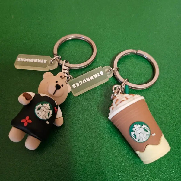 [BUNJANG] Starbucks Keychain Set (2 Figures) / 중국스타벅스 키체인 세트