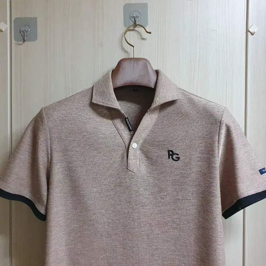 [BUNJANG] Parigates Women's Beige Collar T-shirt Size 95 / 파리게이츠 (95) 한국정품 (베이지) 카라티