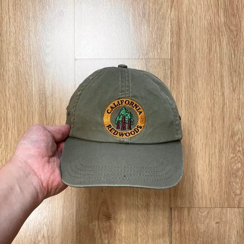 [BUNJANG] USA California Redwoods Vintage Ball Cap Hat / 택포) USA 캘리포니아 레드우즈 빈티지 볼캡 모자