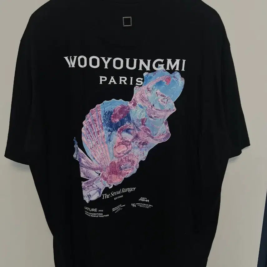 [BUNJANG] Wooyoungmi 3D Coral Back Logo Short Sleeve T-shirt Size 54 / [54] 우영미 3D 코랄 백로고 반팔