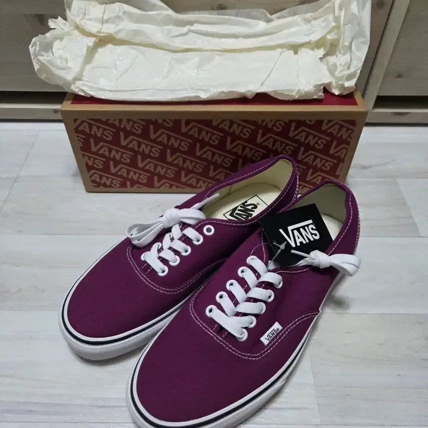 [BUNJANG] Vans Authentic Color Theory Dark Purple Shoes / 반스 어센틱 컬러 띠어리 다크 퍼플 265 새상품