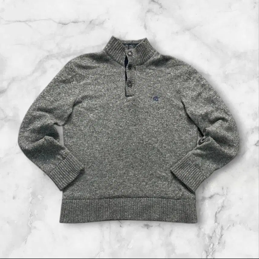 [BUNJANG] Henry Cotton Windproof Knit Half-Zip Pullover / 헨리코튼 방풍니트 반집업95