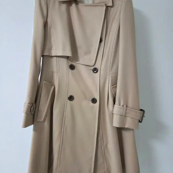 [BUNJANG] Lynn Double-Button Trench Coat Beige / 린 lynn 트렌치코트