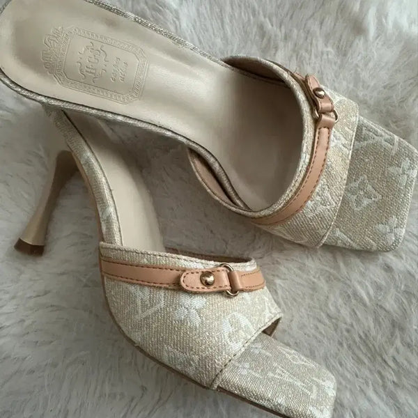 [BUNJANG] Buckle High Heels Beige 235 / 버클 하이힐 베이지 235 (수입의류/수입구두)