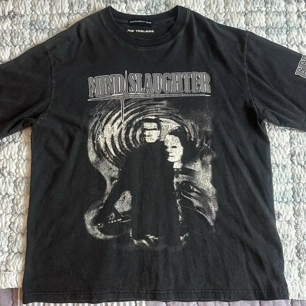 [BUNJANG] ProjectGR MIND SLAUGHTER Graphic T-Shirt / 프로젝트gr 1