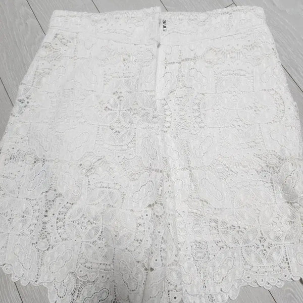 [BUNJANG] Maje White Lace Shorts Size 34 / 마쥬 레이스반바지 34