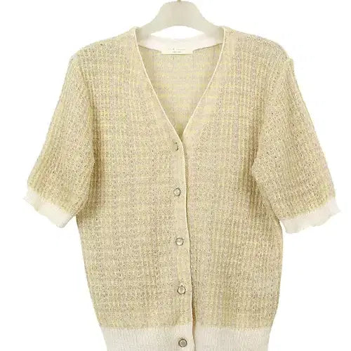 [BUNJANG] JINA Cream Knit Cardigan (S) / JINA 가디건(S) 크림빛 니트 가디건