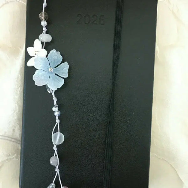 [BUNJANG] Light Green Delphinium Bookmark String / 연록 델피늄 끈갈피