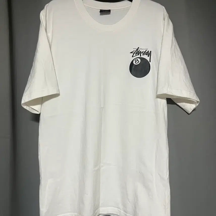 [BUNJANG] Stussy Eight Ball T-Shirt White / (M) 스투시 에잇볼 반팔 화이트