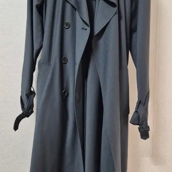 [BUNJANG] Theory Dark Grey Wool Blend Trench Coat / THEORY트렌치코트 다크그레이
