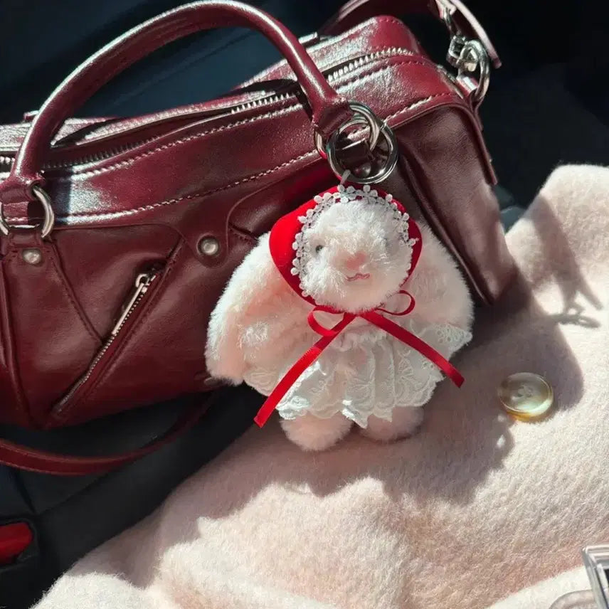 [BUNJANG] Sunburn Project Mini Moss Bag Burgundy / 썬번프로젝트 미니 모스백 버건디