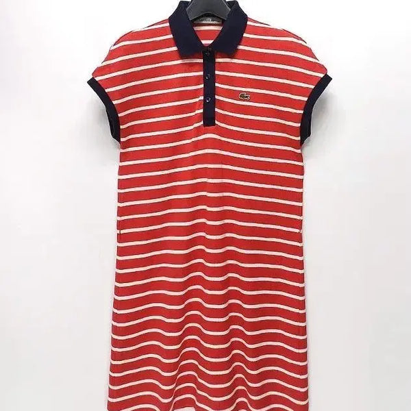 [BUNJANG] Lacoste Women's Striped PK Dress / 라코스테 여성 PK 스트라이프 원피스