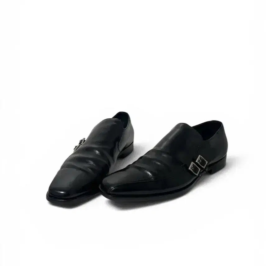 [BUNJANG] Prada Leather Monk Strap Derby Shoes Black UK9 / 프라다 몽크 스트랩 더비 슈즈 (마지막 할인)
