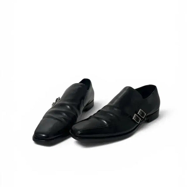 [BUNJANG] Prada Leather Monk Strap Derby Shoes Black UK9 / 프라다 몽크 스트랩 더비 슈즈 (마지막 할인)