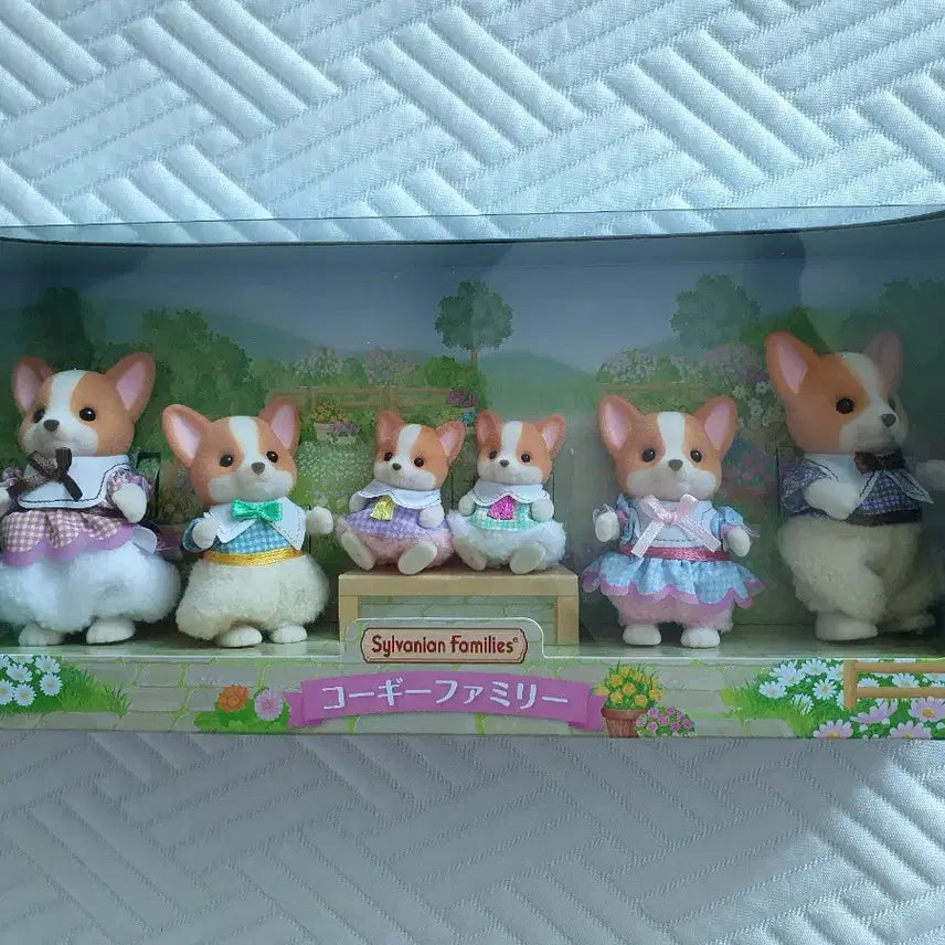 [BUNJANG] Sylvanian Families Welsh Corgi Family Set (Sealed) / 실바니안 패밀리 웰시코기 가족 미개봉