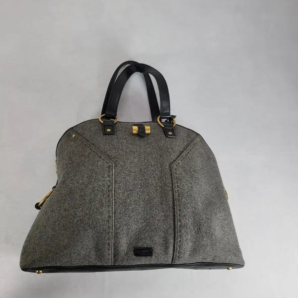 [BUNJANG] Yves Saint Laurent Grey Felt Muse Bag / 입생로랑 그레이 펠트 뮤즈백(최종)